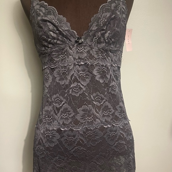 Blush Sweetest Sin chemise gray medium lingerie - Picture 6 of 6